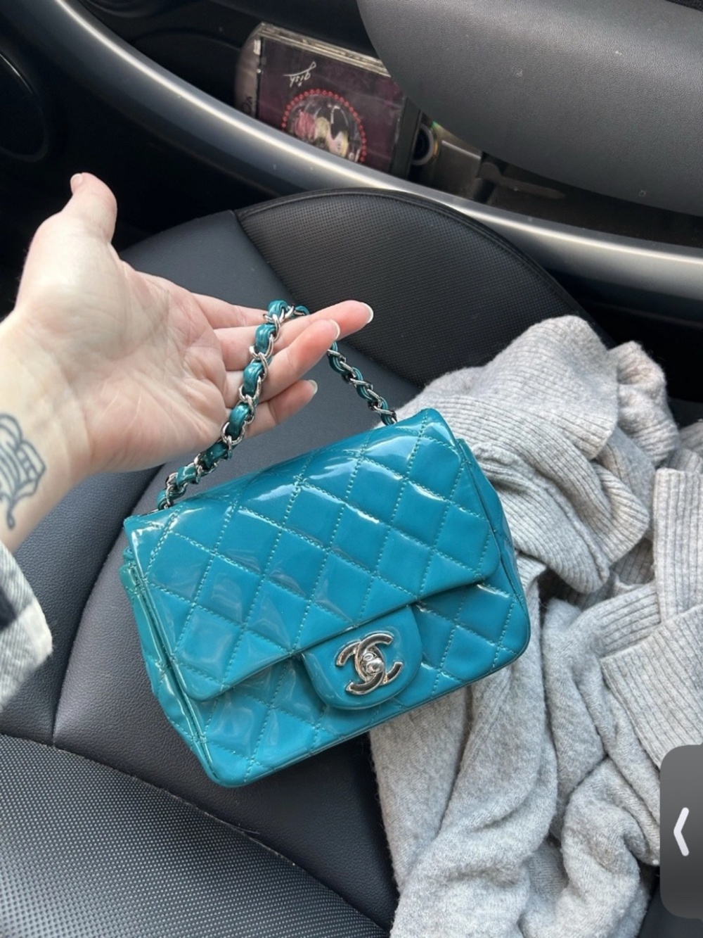 Vintage Chanel mini square flap